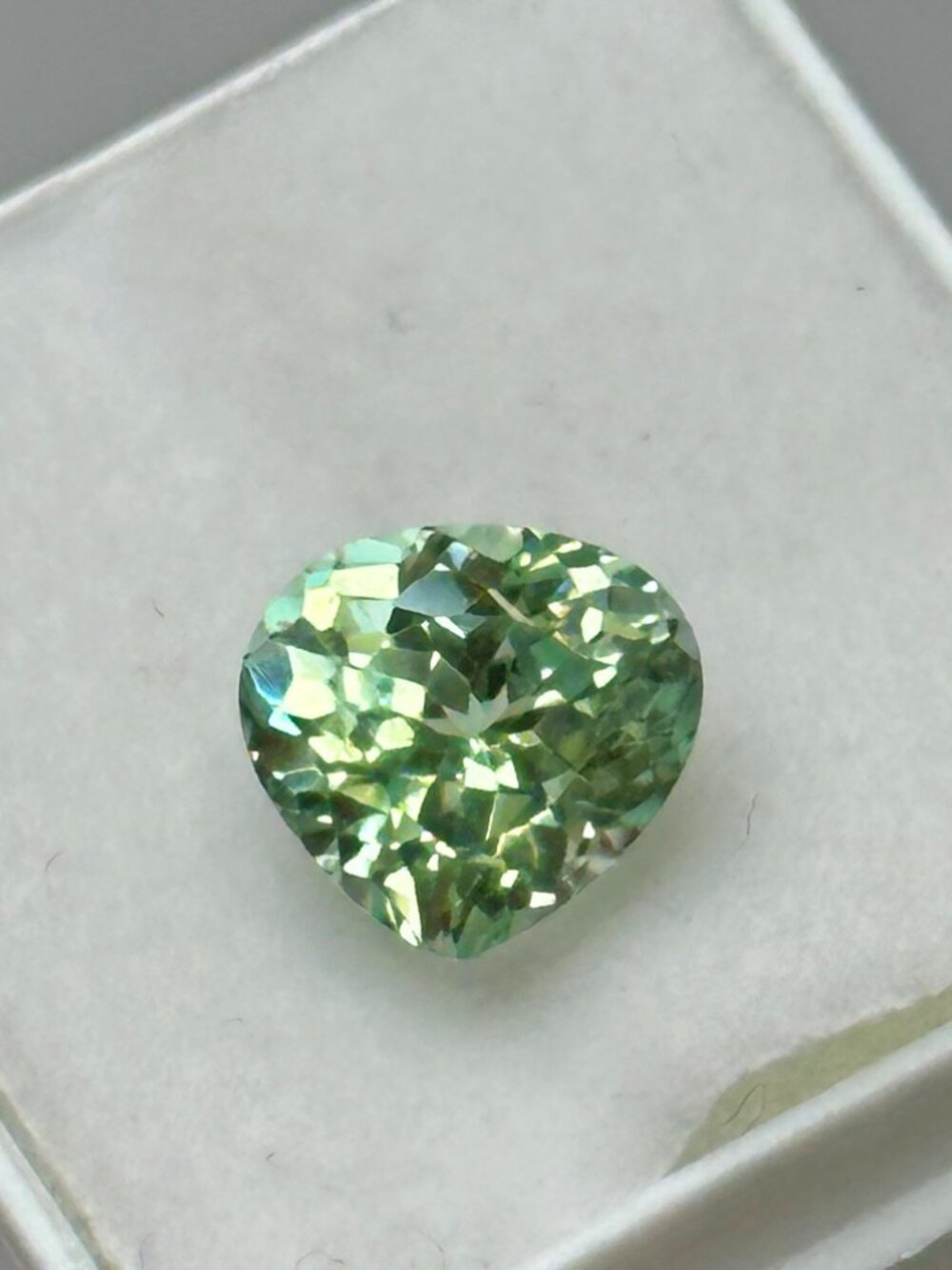 Certified Green Pear Sapphire